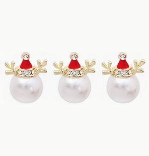 Pearl Reindeer Santa Hat