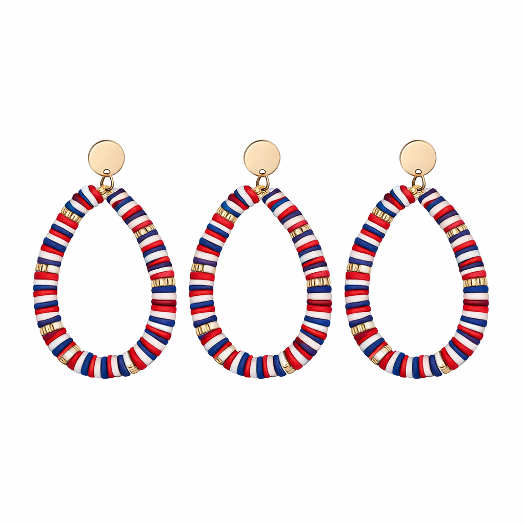 Red White Blue Hoops