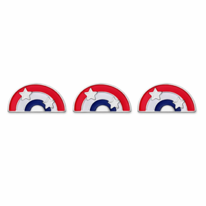 Patriotic Rainbow Studs