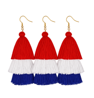 Red White & Blue Tassels