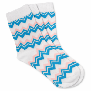 Pink Blue Chevron