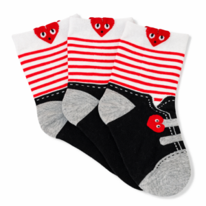 Striped Shoelace Fun Ankle